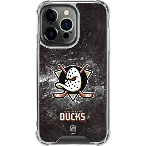 NHL Anaheim Ducks Iced iPhone 15 Pro Clear Case